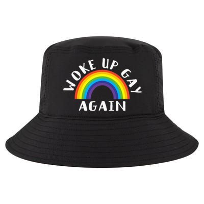 Woke Up Gay Again Fun LGBTQ Rainbow Equality Pride Month Cool Comfort Performance Bucket Hat