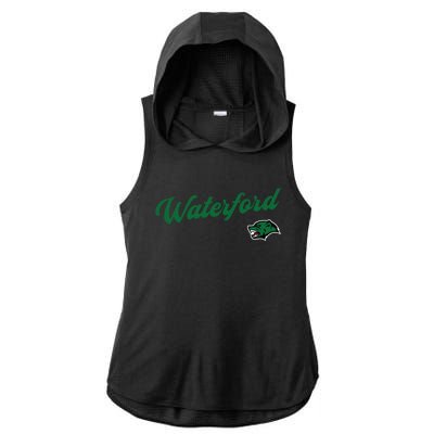 Waterford Union High School Wolverines Gift Ladies PosiCharge Tri-Blend Wicking Draft Hoodie Tank