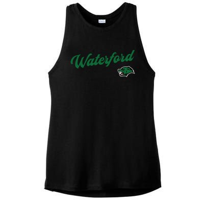 Waterford Union High School Wolverines Gift Ladies PosiCharge Tri-Blend Wicking Tank