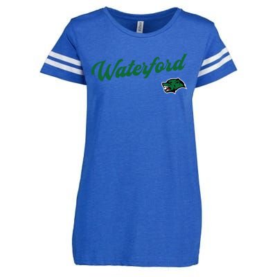 Waterford Union High School Wolverines Gift Enza Ladies Jersey Football T-Shirt