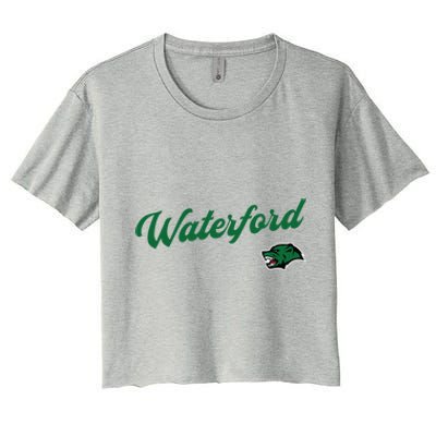 Waterford Union High School Wolverines Gift Women's Crop Top Tee