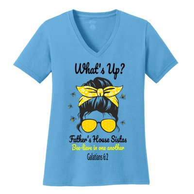 Whats UpFather's House Sistas Women's V-Neck T-Shirt
