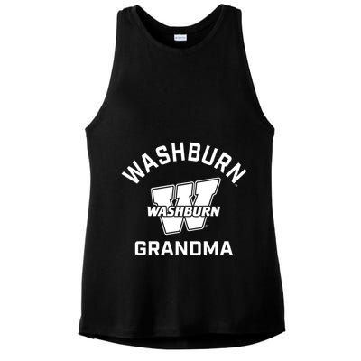 Washburn University Ichabods Arched Grandma Ladies PosiCharge Tri-Blend Wicking Tank
