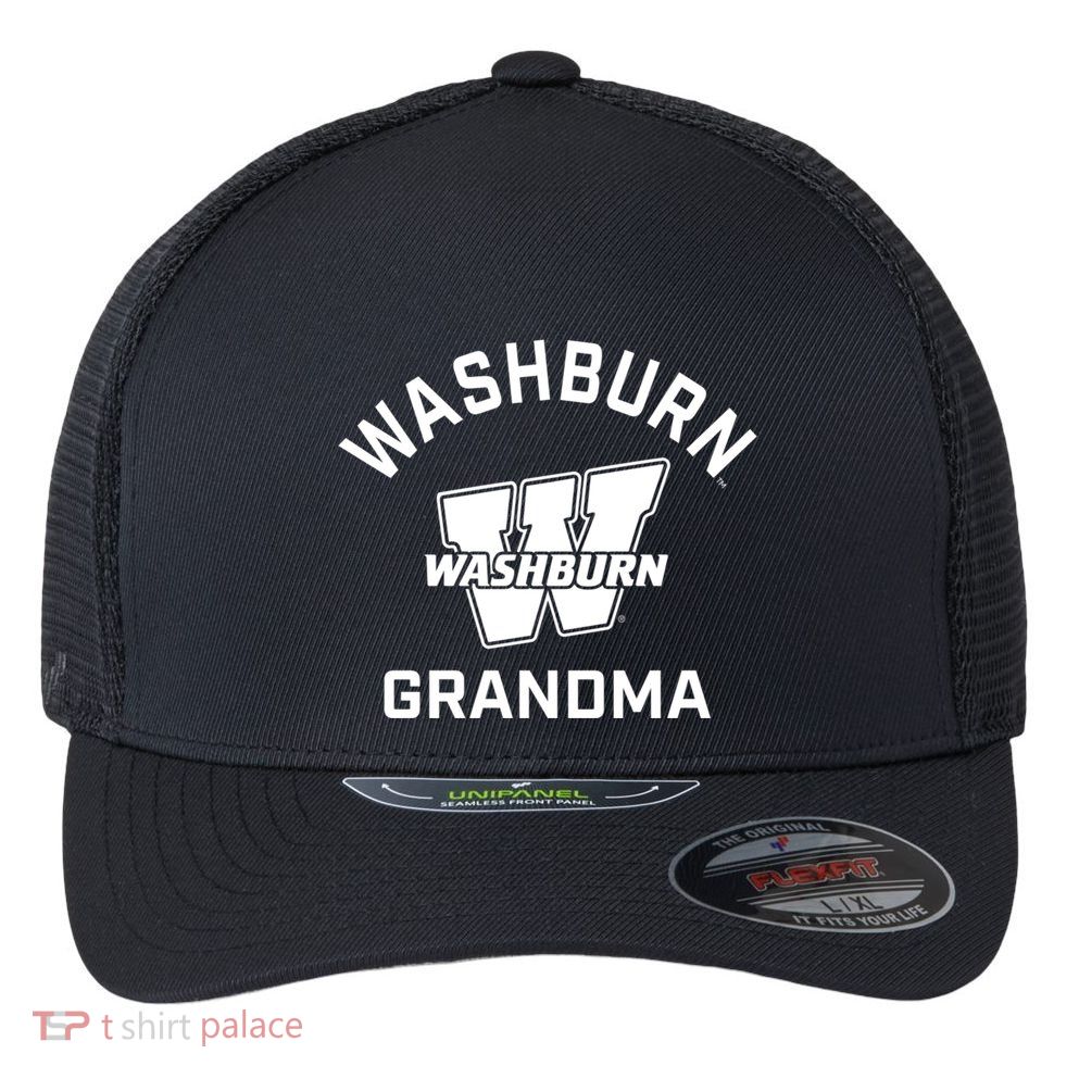 Washburn University Ichabods Arched Grandma Flexfit Unipanel Trucker Cap