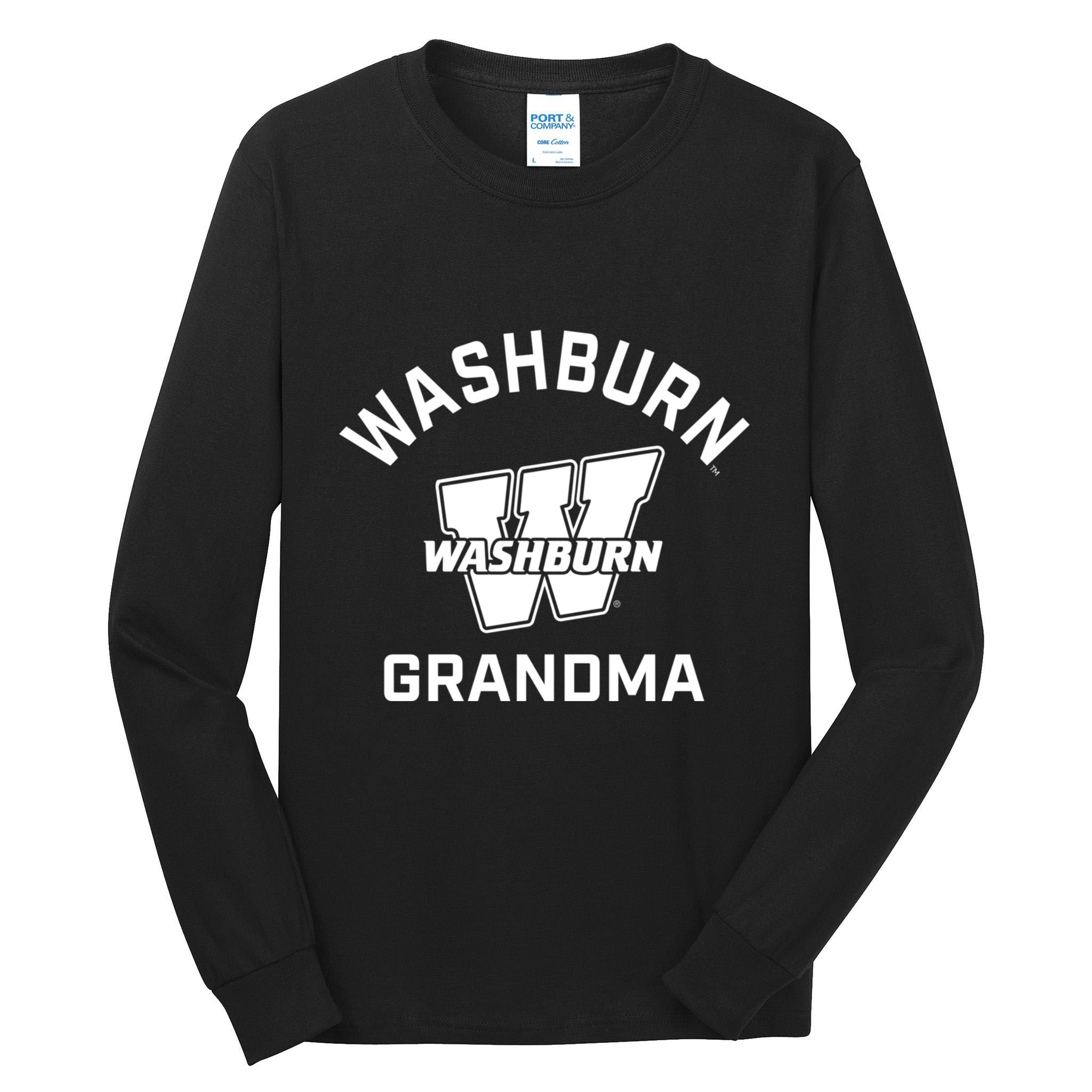 Washburn University Ichabods Arched Grandma Tall Long Sleeve T-Shirt
