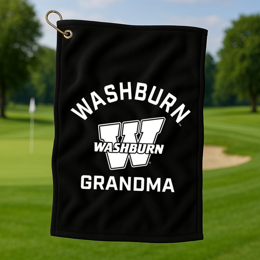 Washburn University Ichabods Arched Grandma Golf Towel