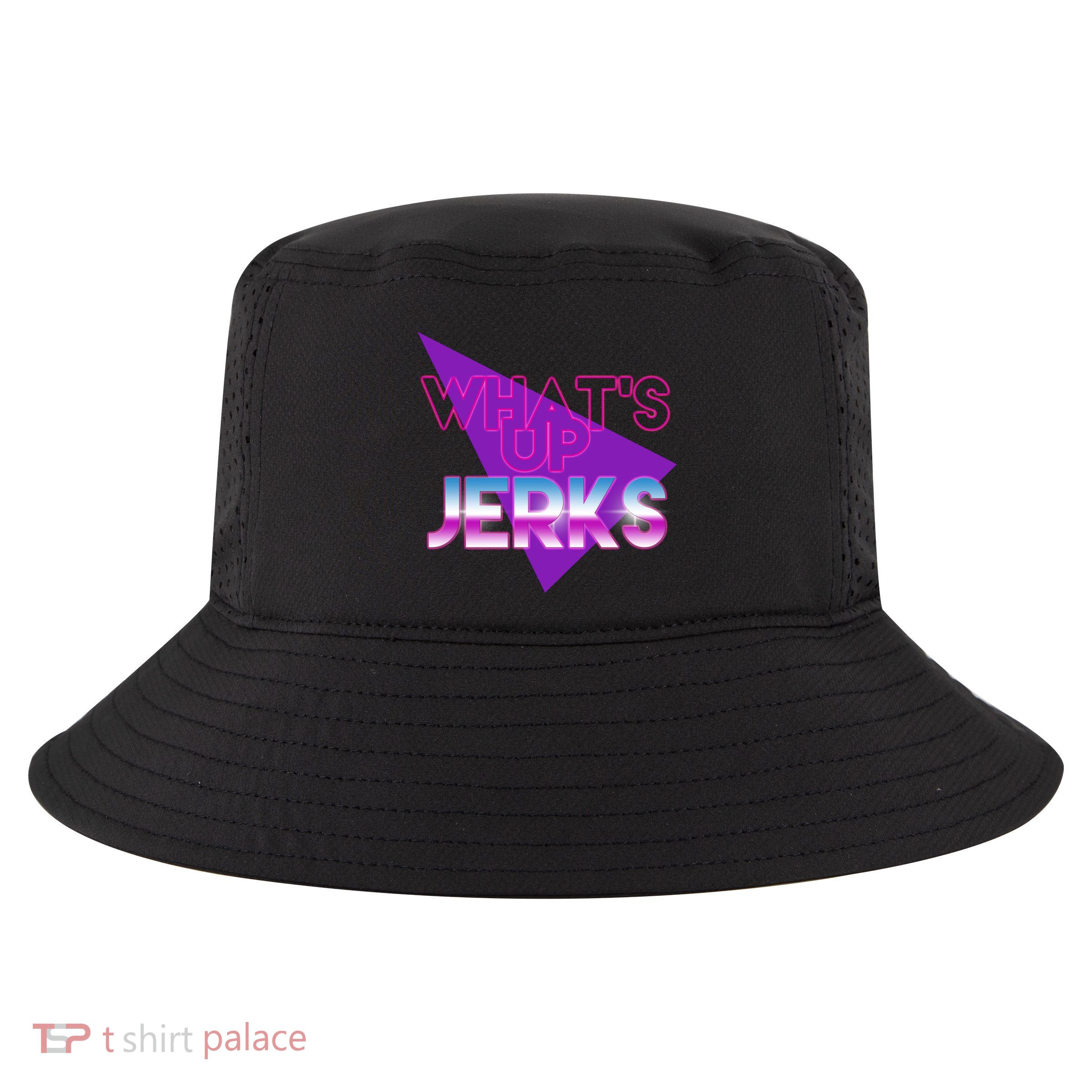 What's Up Jerks Retro Cool Comfort Performance Bucket Hat