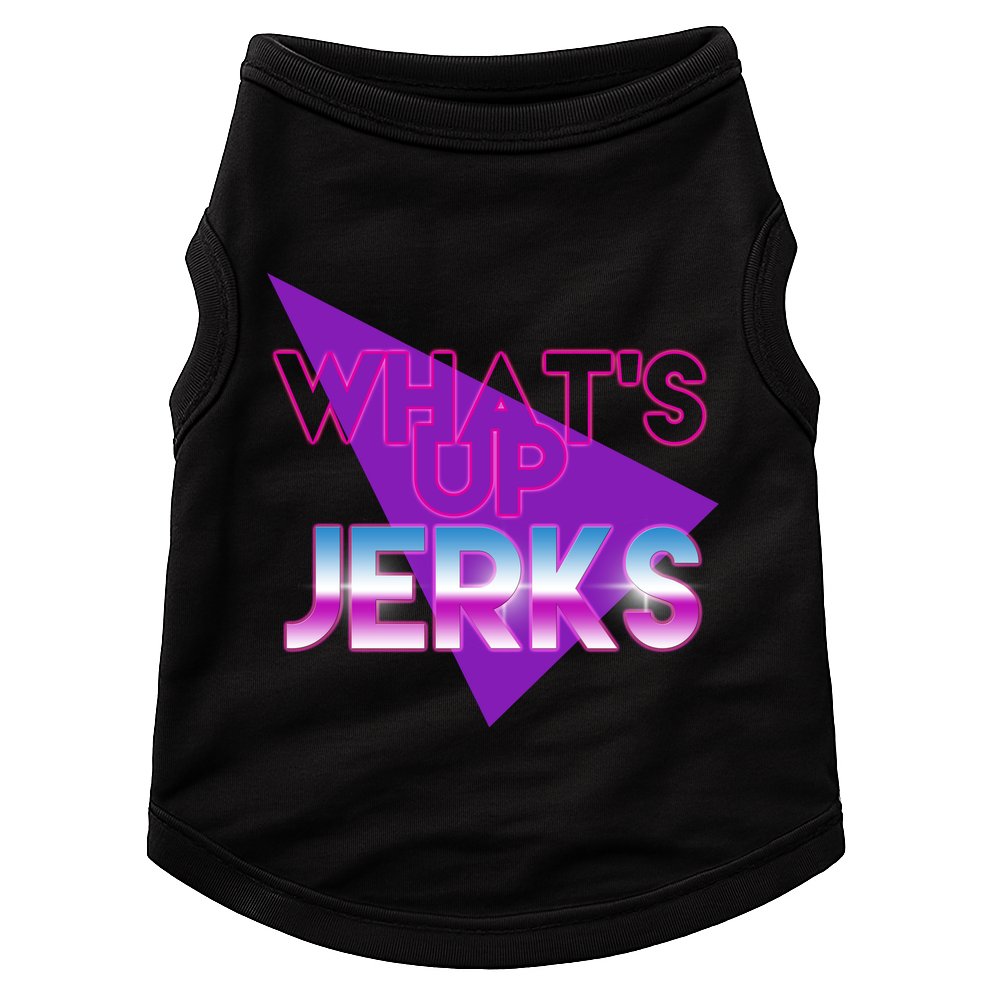 What's Up Jerks Retro Doggie Tank