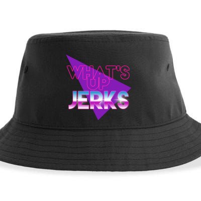 What's Up Jerks Retro Sustainable Bucket Hat