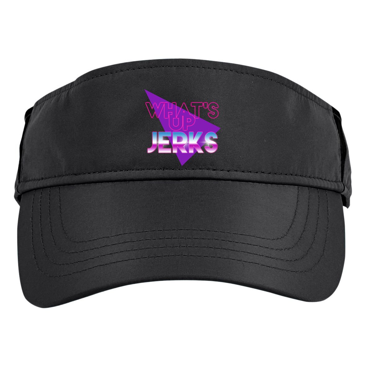 What's Up Jerks Retro Adult Drive Performance Visor