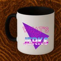 What's Up Jerks Retro Mug