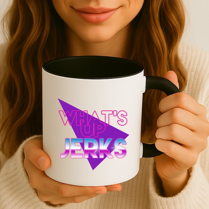 What's Up Jerks Retro Mug