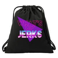 What's Up Jerks Retro Drawstring Bag