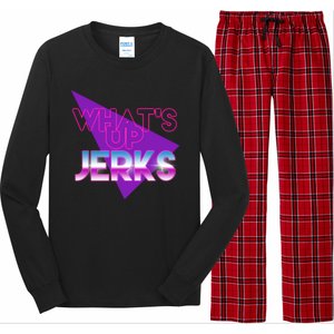 What's Up Jerks Retro Long Sleeve Pajama Set