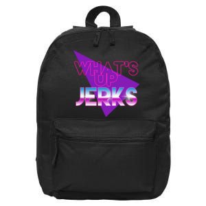 What's Up Jerks Retro 16 in Basic Backpack