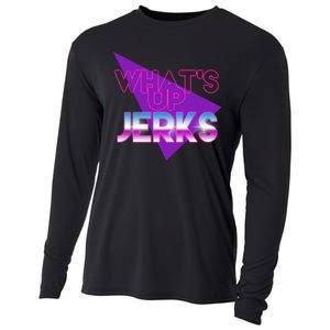 What's Up Jerks Retro Cooling Performance Long Sleeve Crew