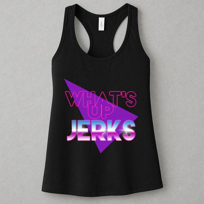 What's Up Jerks Retro Womens Tank Top