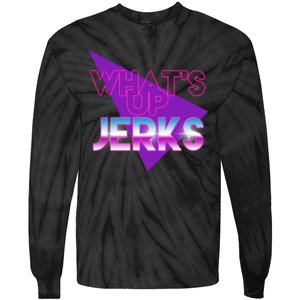 What's Up Jerks Retro Tie-Dye Long Sleeve Shirt