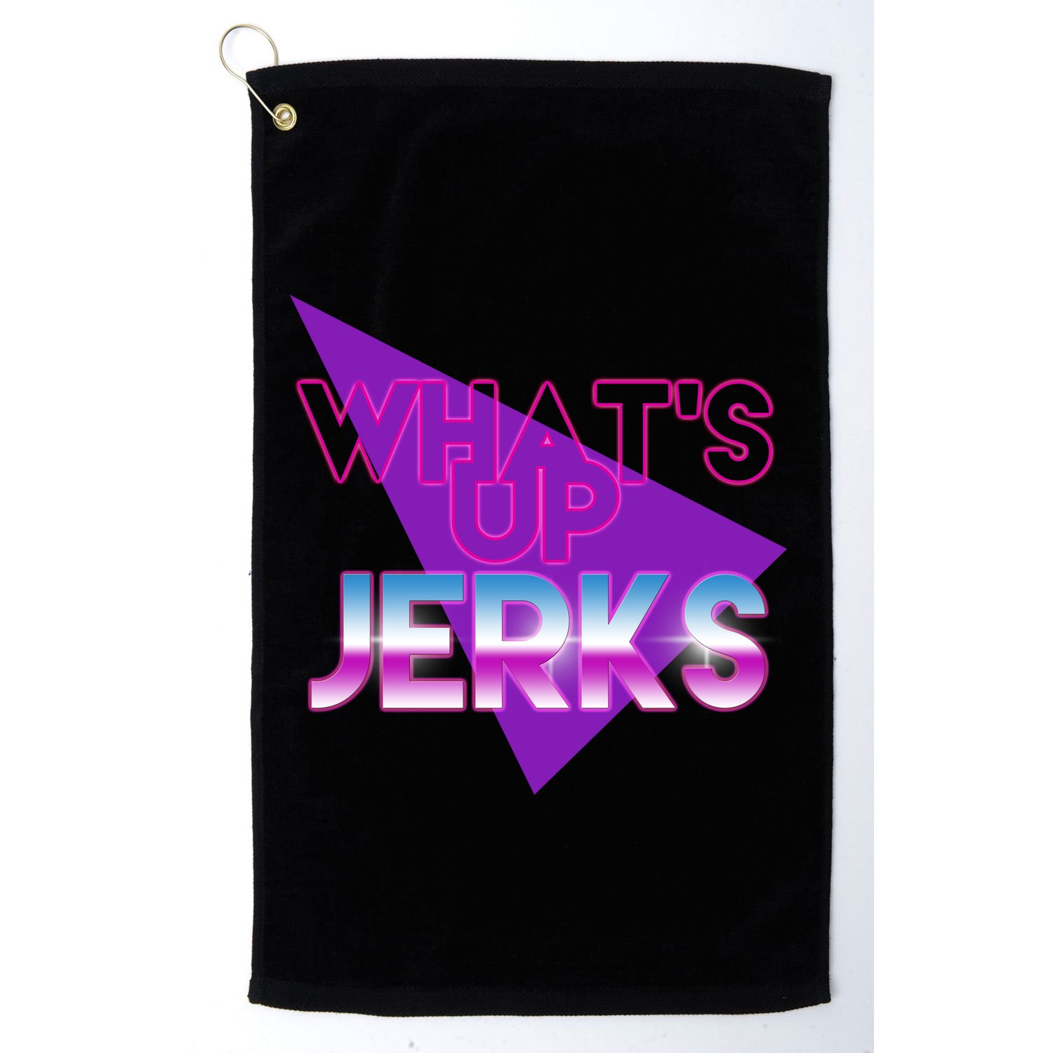 What's Up Jerks Retro Golf Towel