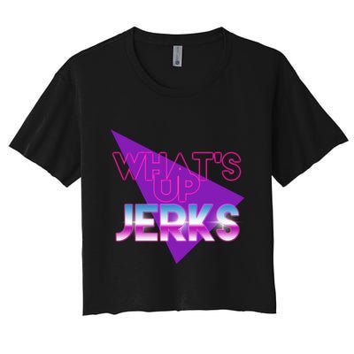 What's Up Jerks Retro Crop Top