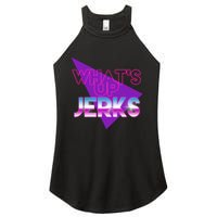 What's Up Jerks Retro Women's Perfect Tri Rocker Tank