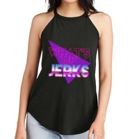 What's Up Jerks Retro Women's Perfect Tri Rocker Tank