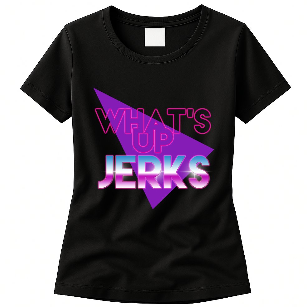 What's Up Jerks Retro Womens T-Shirt