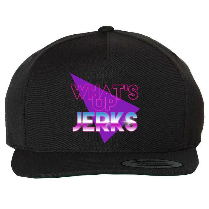 What's Up Jerks Retro Wool Snapback Cap