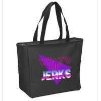 What's Up Jerks Retro Zip Tote Bag