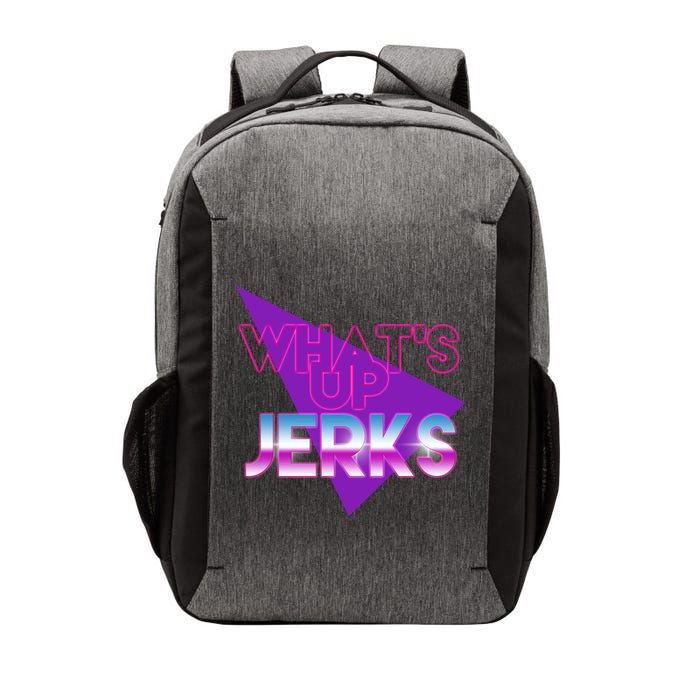 What's Up Jerks Retro Vector Backpack