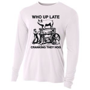 Who Up Late Cranking They Hog Cooling Performance Long Sleeve Crew