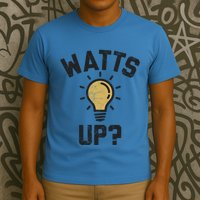 Watts Up Lightbulb Sketch Gift T-Shirt