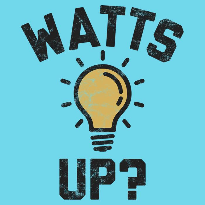 Watts Up Lightbulb Sketch Gift T-Shirt