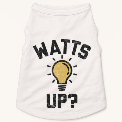 Watts Up Lightbulb Sketch Gift Doggie Tank