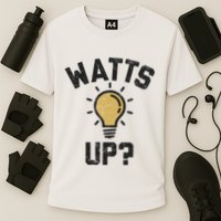 Watts Up Lightbulb Sketch Gift Performance Shirt