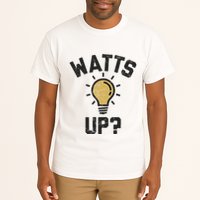 Watts Up Lightbulb Sketch Gift Tall T-Shirt