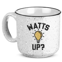 Watts Up Lightbulb Sketch Gift 15oz Campfire Ceramic Mug