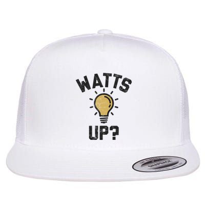 Watts Up Lightbulb Sketch Gift Flatbill Hat