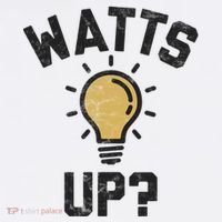 Watts Up Lightbulb Sketch Gift Youth Performance Sprint T-Shirt