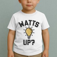Watts Up Lightbulb Sketch Gift Toddler T-Shirt
