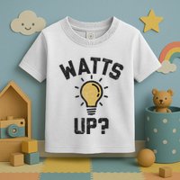 Watts Up Lightbulb Sketch Gift Toddler T-Shirt