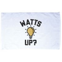 Watts Up Lightbulb Sketch Gift Microfiber Hand Towel