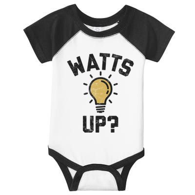 Watts Up Lightbulb Sketch Gift Infant Baby Jersey Bodysuit