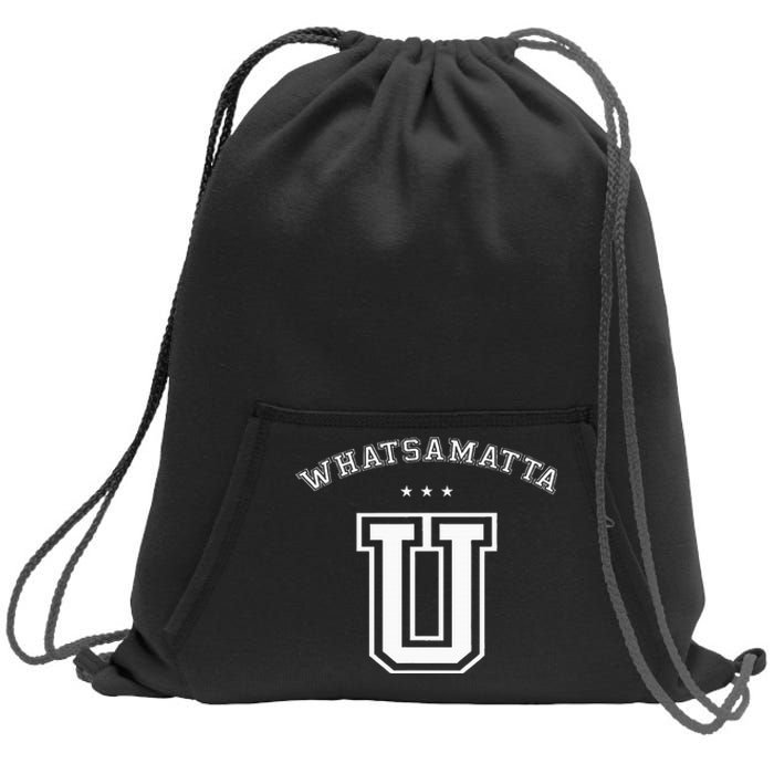 Whatsamatta U Letter Awesome Sweatshirt Cinch Pack Bag