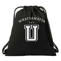 Whatsamatta U Letter Awesome Drawstring Bag