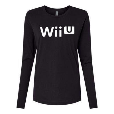 Wii U Logo Womens Cotton Relaxed Long Sleeve T-Shirt