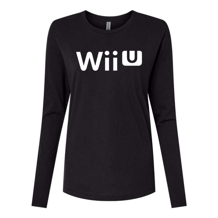 Wii U Logo Womens Cotton Relaxed Long Sleeve T-Shirt