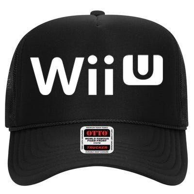 Wii U Logo High Crown Mesh Back Trucker Hat