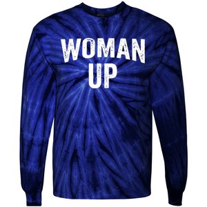 Woman Up Muscle Tank Top Funny Fitness Gym Workout Feminist Tank Top Tie-Dye Long Sleeve Shirt