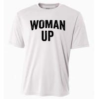 Woman Up Muscle Tank Top Funny Fitness Gym Workout Feminist Tank Top Cooling Performance Crew T-Shirt